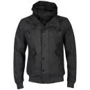 Brave Soul Men's Syndromewool Hooded Jacket - Charcoal - M - Charcoal Afbeelding 1