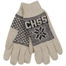 Crosshatch Men's Northstar Knitted Gloves - Ecru/Navy - One size - Ecru/Navy Afbeelding 1