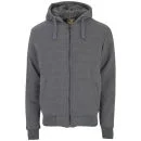 Ringspun Men's Greylock Zip Through Hoody - Grey Marl - S - Grijs Afbeelding 1
