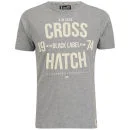 Crosshatch Men's Bankster T-Shirt - Mid Grey Marl - S - Grijs Afbeelding 1
