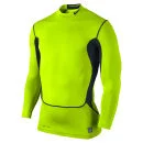 Nike Hyperwarm Dri Fit Compressietop voor Heren - Geelgroen - S - Volt Green Afbeelding 1