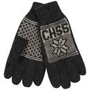 Crosshatch Men's Northstar Knitted Gloves - Black/Ecru - One size - Black/Ecru Afbeelding 1