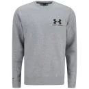 Under Armour Men's Storm Crew Sweatshirt - Grey Heather/Black - S - Grey Heather/Black Afbeelding 1