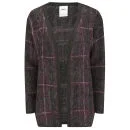 ONLY Women's Ava Tartan Cardigan - Tawny Port - XS/UK 4 - Tawny Port Afbeelding 1