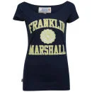 Franklin & Marshall Women's Jersey Uni T-Shirt - Navy - XS - Navy blauw Afbeelding 1