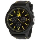 Crosshatch: Men's Case Watch - Black/Yellow Afbeelding 1