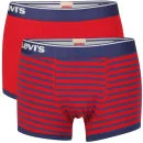 Levi's Men's Lucas 2-Pack Boxer Shorts - Navy/Red - S - Multi Afbeelding 1