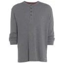 Animal Men's Addams Long Sleeve Lounge T-Shirt - Charcoal Marl - S - Grijs Afbeelding 1