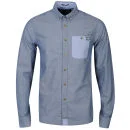 Weekend Offender Men's Strangbred Shirt - Blue - S - Blauw Afbeelding 1