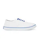 Tokyo Tigers Men's Mango Lace Up Plimsole Shoes - White - 6 - Wit Afbeelding 1
