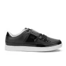 Beck & Hersey Men's Hades Patent Velcro Strap OX Trainers - Black - UK 7 - Zwart Afbeelding 1