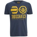 Crosshatch Men's Classico T-Shirt - Total Eclipse - S - Blauw Afbeelding 1