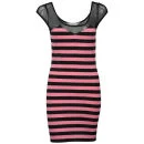 Chickster Women's Berkant Striped Dress - Pink - 8 - Roze Afbeelding 1