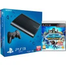 PS3: New Sony PlayStation 3 Slim Console (500 GB) - Black - Includes PlayStation All Stars Battle Royale Afbeelding 1