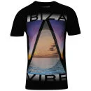 Delta Tribe Men's Ibiza Vibe Graphic T - Shirt - Black - S - Zwart Afbeelding 1