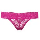 Bjorn Borg Women's Lace Thong - Pink Glo - XS - pink glo Afbeelding 1