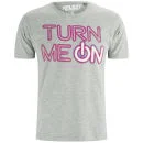 Xplicit Men's Turn Me On T-Shirt - Mid Grey Marl - S - Grijs Afbeelding 1