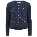 ONLY Women's Lisa Box Knitted Jumper - Navy - XS - Navy blauw Afbeelding 1