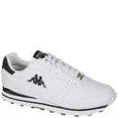 Kappa Men's Larem Trainers - White/Navy/Silver - 7 - White/Navy/Silver Afbeelding 1