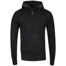Brave Soul Men's Knitted Zip Thru Double Layer Jumper - Black - S - Zwart Afbeelding 1