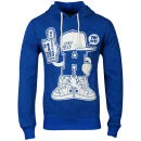 Beck & Hersey Men's Sneaker H Hoody - Hersey Blue - S - Hersey Blue Afbeelding 1