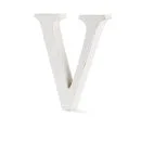 Nkuku Distressed Mango Wood Letters - Distressed White - V (15cm) Afbeelding 1