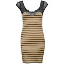 Chickster Women's Berkant Striped Dress - Nude - 8 - Nude Afbeelding 1