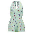 LOVE Women's Palm Print Playsuit - Multi - XS - Multi Afbeelding 1