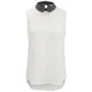Vero Moda Women's Karla Top - White - UK 8 - Wit Afbeelding 1