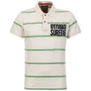 Tokyo Laundry Men's Gordon Polo Top - White - S - Wit Afbeelding 1