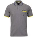 Kangol Men's Encore Polo-Shirt - Grey Marl - S - Grijs Afbeelding 1