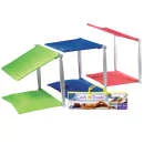 Cush 'n' Shade: Fold and Roll Portable Sunshade Cushion Blue Afbeelding 1