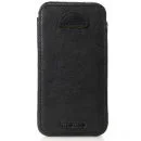 Knomo Black Leather iPhone 4S Sleeve Afbeelding 1