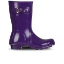 Hunter Women's Original Short Gloss Wellington Boots - Sovereign Purple - 3 - Sovereign Purple Afbeelding 1