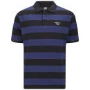 Gola Men's Chester Striped Polo Shirt - Navy/Black - S - Blauw/Zwart Afbeelding 1