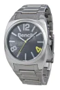Bench Men's Black Dial Silver Alloy Bracelet Watch Afbeelding 1