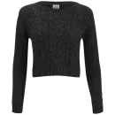 Vero Moda Banita Cable Knitted Jumper - Grey - UK 8 - Grijs Afbeelding 1