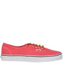 Vans Authentic Brushed Twill Trainer - Salmon/True White - 3 - Salmon/True White Afbeelding 1