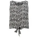 Brave Soul Women's Kat Tie Front Shirt - Black - XS - Zwart Afbeelding 1