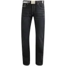 Smith & Jones Men's Elano Mid Rise Jeans - Blue/Black - 30S - Blauw/Zwart Afbeelding 1