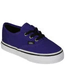 Vans Authentic Toddlers' Canvas Trainers - Dark Purple/True White - 4 - Dark Purple/True White Afbeelding 1