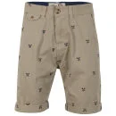 Tokyo Laundry Men's Martinez Cropped Hem Shorts - Laundered Stone - S - Laundered Stone Afbeelding 1