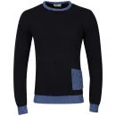 Boxfresh Men's Gavril Knit - Navy - S - Navy blauw Afbeelding 1