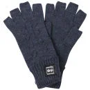 Crosshatch Men's Fishline Fingerless Gloves - Blueberry Marl - One size - Blueberry Marl Afbeelding 1