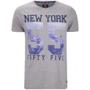 55 Soul Men's Utopia Photographic Number Print T-Shirt - Grey - S - Grijs Afbeelding 1