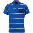 Tokyo Laundry Men's Gordon Polo Top - Blue - S - Blauw Afbeelding 1