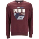 Puma Men's Fun Logo Crew Neck Sweatshirt - Biking Red - S - Rood Afbeelding 1