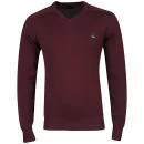 Bench Men's Unbeatable Knitted Jumper - Port Royal - S - Port Royal (Plum) Afbeelding 1