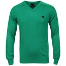 Bench Men's V-Neck Knit - Green - S - Groen Afbeelding 1