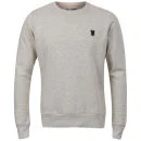 Brave Soul Men's Pride Crew Neck Sweatshirt - Oatmeal Marl - S - Oatmeal Marl Afbeelding 1